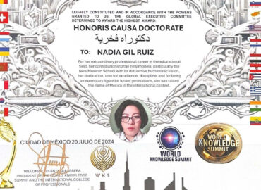 Un Reconocimiento a la Excelencia: La Dra. Nadia Gil Ruíz recibe el Doctorado Honoris Causa