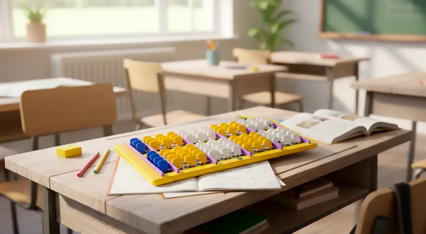 Aprendizaje único SCHAMAC@H para facilitar la enseñanza de las matemáticas: Creación del ábaco SCHAMAC@H horizontal